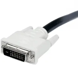 DVI-D  A - A (15 pin), 1.8m -Hvit plug-